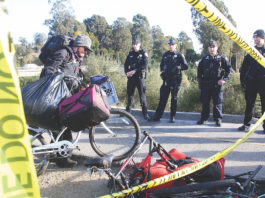 Santa Cruz police evict homeless campers