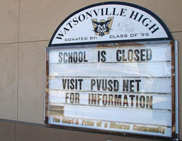 Watsonville school Covid-19 closures