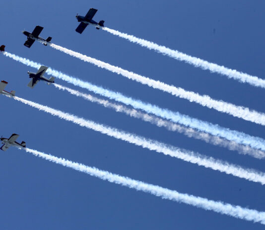 Flyover honors first responders, essential workers Covid-19 flyover