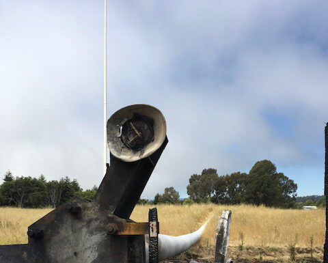 A giant falls: Fire destroys Aptos radio tower Aptos fire antenna
