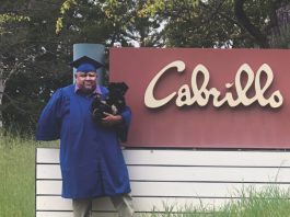 Formerly homeless grad part of historic Cabrillo College class cabrillo college graduate Tomas Alejandrez