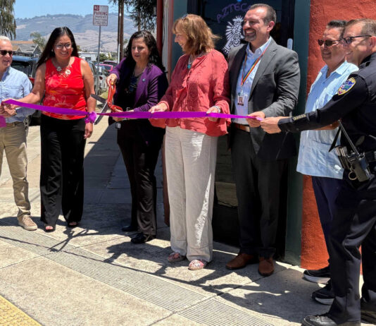 Aztecas Youth Soccer Club unveils new clubhouse Santa Cruz County District Attorney Jeff Rosell, left, joins Aztecas Youth Soccer Academy founder Gina Castañeda, Chief Probation Officer Sandra Mendez, 1440 Multiversity co-creator Joanie Kriens, Santa Cruz County Superintendent of Schools Faris Sabbah, Ramon Gomez from Santa Cruz County Supervisor Felipe Hernandez’s office and Watsonville Police Chief Brian Shab in a ribbon-cutting ceremony at Aztecas new clubhouse.