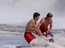 Rookie lifeguard who rescued 10-year-old boy to be honored at White House Ryder Williams and another lifeguard help rescue a 10-year-old boy from the waves at Seabright Beach on July 25. (Scott Vander Dussen/@santacruznow)