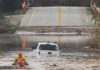 County prepares for potentially strong El Niño A State Parks Rescue swimmer paddles to shore from a pickup that stalled in flood water on Paulsen Road in 2023. New funding could help prevent this annual event.